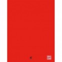 Cahier 24x32 96 pages grands carreaux piqure 90g Couverture polypropylène - Rouge