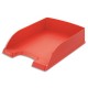 Corbeille à courrier Leitz - Corbeille Plus standard Rouge clair - Dim L25,5 x H7 x P36 cm