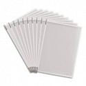 TARIFOLD Sachet de 10 poches à pivot Sterifold en PVC. Format A4. Coloris Blanc