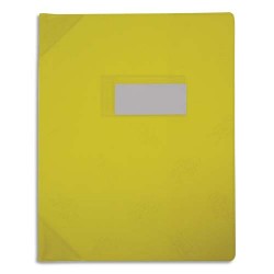 OXFORD Protège-cahier 17x22cm Strong Line opaque 15/100è + renforcés (30/100è). Coloris Jaune