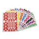 APLI Pochette de 18 planches de Gommettes triangles, tailles et couleurs assorties