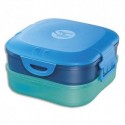MAPED Boîte à déjeuner 3en1 capacité 1,4 litres Concept enfants Bleu, en PP, 3 compartiments, étanche
