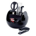 PAVO Pot multifonctions rotatif noir, 6 cases, livré avec 9 produits - Diamètre 15 cm, hauteur 11 cm - Noir