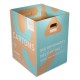 RECYGO Lot de 3 Collecteurs de Cartons Ecobox, carton recyclé Marron Bleu clair, 132L, L50 x H60 x P44 cm