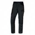 DELTA PLUS Pantalon MACH2V3 TL gris/orange en polyester 35%, coton 245 g/m², 7 poches. Taille S