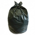 Boite de 200 sacs poubelles 2 noeuds 130L standard vert foncé 80x112cm 40 microns matière végétale