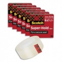 SCOTCH Lot de 6 rubans à cacheter Super-Hold Scotch® 19 mm x 25,4 m