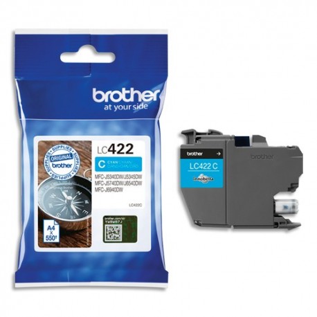 BROTHER Cartouche Jet d'encre cyan LC422C