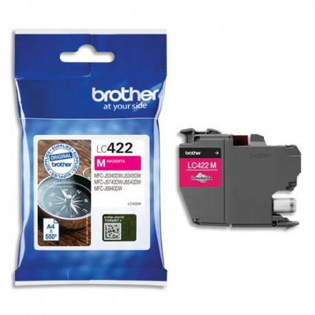 BROTHER Cartouche Jet d'encre magenta LC422M