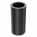 ROSSIGNOL Corbeille de tri sélectif NOETRI pour déchets 50L en acier Gris, dim : 31,4x31,4x43,2 cm