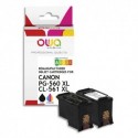 OWA Pack de 2 cartouches compatibles jet d'encre CANON PG-560/561 XL K10606OW