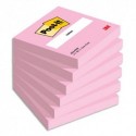 POST-IT® Notes Super Sticky Rose Flamingo 76 x 76 mm. Lot de 6 blocs de 90 feuilles.