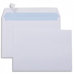 GPV Boîte de 500 enveloppes velin Blanc 80g C5 162x229mm auto-adhésives
