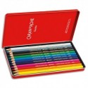 CARAN D'ACHE Boîte métal de 12 crayons de couleurs Aquarellables SUPRACOLOR