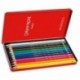 CARAN D'ACHE Boite de 12 crayons de couleur PABLO résistante à l'eau - tendre, sèche - Bois cèdre FSC