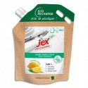 JEX Recharge liquide vaisselle2,5L. 3 en 1 : Zéro traces, séchage rapide, dégraissant. Parfum citron.