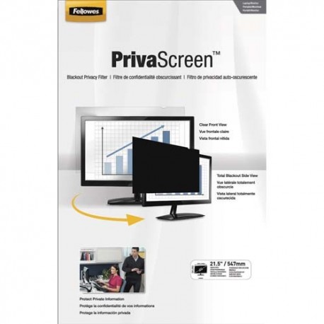 FELLOWES Filtre de confidentialité PrivaScreen 21,5'' (16/9) pour moniteurs et ordi portables 4807001