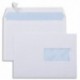 GPV Boîte de 500 enveloppes velin Blanc 80g C5 162x229mm auto-adhésives avec fenêtre 45x100mm