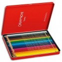 CARAN D'ACHE Boite de 18 crayons de couleur PABLO résistante à l'eau - tendre, sèche - Bois cèdre FSC