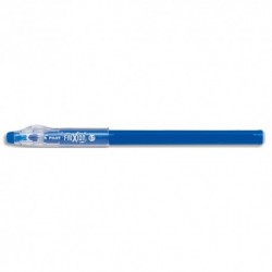 PILOT FriXion Ball Stick non rechargeable. Pointe conique moyenne 0,7mm. Encre effaçable bleue
