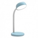 UNILUX Lampe de bureau Led TAMY. Bras flexible pivotant à 360°. 6 kWh/1000h, 3 000K, 20 000h. Bleue