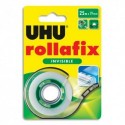 UHU Ruban adhésif sur dévidoir Rollafix invisible 25m x 19mm + recharge