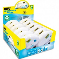UHU Pack économique de 10 rollers de corrections compact 10mx5mm + 2 gratuits