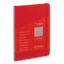 FABRIANO Carnet ECOQUA PLUS A5 couverture souple 80 pages quadrillées. Coloris rouge