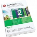 GBC Paquet de 100 pochettes de plastification adhésives, format A4, 2x100 microns 41666E
