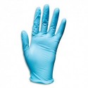 Boite de 100 gants nitrile bleu standard medical et alimentaire. Taille S