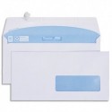 GPV Boîte de 500 enveloppes imprimables velin Blanc 80g DL 110x220mm auto-adhésives avec fenêtre 35x100mm