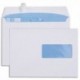 GPV Boîte de 500 enveloppes imprimables velin Blanc 80g C5 162x229mm auto-adhésives avec fenêtre 45x100mm