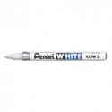 Marqueur peinture Pentel White 100WS pointe ogive fine corps métal coloris blanc - Blanc