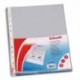 ESSELTE Paquet 100 pochettes perforées A4 en polypropylène lisse 7,5/100e incolore