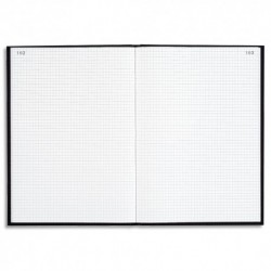 LE DAUPHIN Registre corrige couverture noire 22,5x35 cm 200 pages quadrillé 5x5