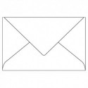 Enveloppe couleur CLAIREFONTAINE - P/20 enveloppes 120g POLLEN 9x14cm . Coloris blanc