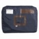 ALBA Pochette navette bleue en PVC à soufflet dimensions : 42x32x5cm