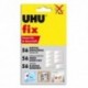 Colle UHU - Pochette de 50 pastilles prédécoupées double-face FIX 48805