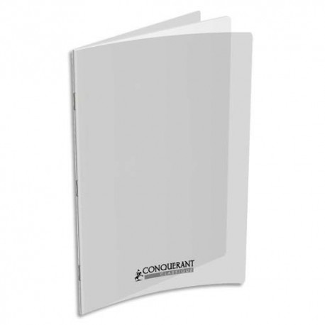 Cahier de maternelle 24x32 piqûre 96 pages unies (dessin blanc) couverture polypropylène incolore