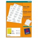 AVERY étiquettes permanentes copieur coloris fluo boite de 100 feuilles format A4 - Rouge