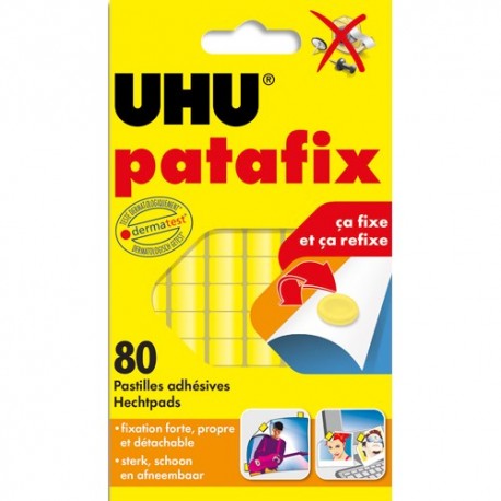 Colle UHU - Pastilles adhésives prédécoupées, réutilisables, PATAFIX