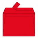 Enveloppe couleur CLAIREFONTAINE - P/20 enveloppes 120g POLLEN 11,4x16,2cm (C6). Coloris rouge groseille
