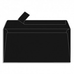 Enveloppe couleur CLAIREFONTAINE - P/20 enveloppes 120g POLLEN 11x22cm (DL). Coloris noir
