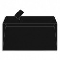 Enveloppe couleur CLAIREFONTAINE - P/20 enveloppes 120g POLLEN 11x22cm (DL). Coloris noir
