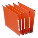 Dossier suspendu armoire ESSELTE - B/25 dossiers suspendus en kraft orange Dual fond de 30 mm