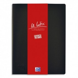 Porte vues ELBA - Protège-documents Le Lutin 160 vues couverture PVC 34/100e pochettes PVC 5,5/100e noir