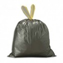 SACS POUBELLES Boîte de 500 sacs-poubelles noirs 50 litres avec liens coulissants 28 microns