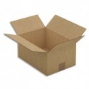 EMBALLAGE Paquet de 25 Caisses américaines simple cannelure en kraft brun - Dimensions : 31 x 15 x 22 cm