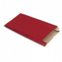 EMBALLAGE Paquet de 250 sachets kraft rouge - Format : O16 x H25 x S8 cm