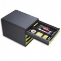 EXACOMPTA Organisateur pour tiroir DRAWINSERT, compartiments amovibles. Dim: L29,8 x P24,6 x 3,6 cm. Noir